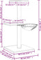 vidaXL - Kattenmeubel - met - sisal - krabpalen - 72 - cm - donkergrijs