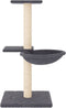 vidaXL - Kattenmeubel - met - sisal - krabpalen - 72 - cm - donkergrijs