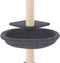 vidaXL - Kattenmeubel - met - sisal - krabpalen - 72 - cm - donkergrijs