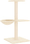 vidaXL - Kattenmeubel - met - sisal - krabpalen - 72 - cm - crèmekleurig