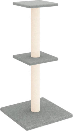 vidaXL - Kattenmeubel - met - sisal - krabpalen - 73 - cm - lichtgrijs