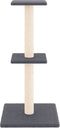 vidaXL - Kattenmeubel - met - sisal - krabpalen - 73 - cm - donkergrijs