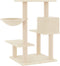 vidaXL - Kattenmeubel - met - sisal - krabpalen - 82,5 - cm - crèmekleurig