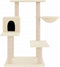 vidaXL - Kattenmeubel - met - sisal - krabpalen - 82,5 - cm - crèmekleurig