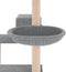 vidaXL - Kattenmeubel - met - sisal - krabpalen - 82,5 - cm - lichtgrijs