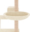 vidaXL - Kattenmeubel - met - sisal - krabpalen - 82,5 - cm - crèmekleurig