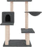 vidaXL - Kattenmeubel - met - sisal - krabpalen - 82,5 - cm - donkergrijs