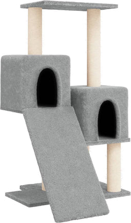 vidaXL - Kattenmeubel - met - sisal - krabpalen - 82 - cm - lichtgrijs