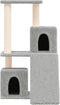 vidaXL - Kattenmeubel - met - sisal - krabpalen - 82 - cm - lichtgrijs