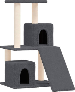 vidaXL - Kattenmeubel - met - sisal - krabpalen - 82 - cm - donkergrijs