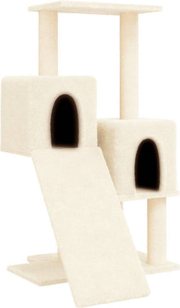 vidaXL - Kattenmeubel - met - sisal - krabpalen - 82 - cm - crèmekleurig