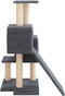 vidaXL - Kattenmeubel - met - sisal - krabpalen - 82 - cm - donkergrijs