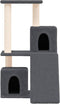 vidaXL - Kattenmeubel - met - sisal - krabpalen - 82 - cm - donkergrijs