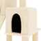 vidaXL - Kattenmeubel - met - sisal - krabpalen - 82 - cm - crèmekleurig