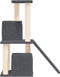 vidaXL - Kattenmeubel - met - sisal - krabpalen - 82 - cm - donkergrijs