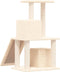 vidaXL - Kattenmeubel - met - sisal - krabpalen - 82 - cm - crèmekleurig