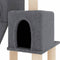 vidaXL - Kattenmeubel - met - sisal - krabpalen - 82 - cm - donkergrijs