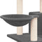 vidaXL - Kattenmeubel - met - sisal - krabpalen - 82 - cm - donkergrijs