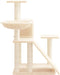 vidaXL - Kattenmeubel - met - sisal - krabpalen - 82 - cm - crèmekleurig