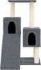 vidaXL - Kattenmeubel - met - sisal - krabpalen - 82 - cm - donkergrijs
