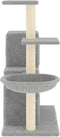 vidaXL - Kattenmeubel - met - sisal - krabpalen - 83 - cm - lichtgrijs