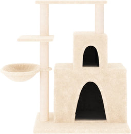 vidaXL - Kattenmeubel - met - sisal - krabpalen - 83 - cm - crèmekleurig