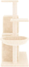 vidaXL - Kattenmeubel - met - sisal - krabpalen - 83 - cm - crèmekleurig