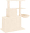vidaXL - Kattenmeubel - met - sisal - krabpalen - 83 - cm - crèmekleurig