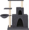 vidaXL - Kattenmeubel - met - sisal - krabpalen - 83 - cm - donkergrijs