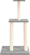 vidaXL - Kattenmeubel - met - sisal - krabpalen - 85,5 - cm - lichtgrijs