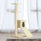 vidaXL - Kattenmeubel - met - sisal - krabpalen - 92 - cm - lichtgrijs