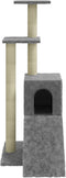 vidaXL - Kattenmeubel - met - sisal - krabpalen - 92 - cm - lichtgrijs