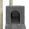 vidaXL - Kattenmeubel - met - sisal - krabpalen - 92 - cm - lichtgrijs