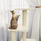 vidaXL - Kattenmeubel - met - sisal - krabpalen - 92 - cm - donkergrijs
