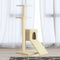 vidaXL - Kattenmeubel - met - sisal - krabpalen - 92 - cm - crèmekleurig