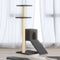 vidaXL - Kattenmeubel - met - sisal - krabpalen - 92 - cm - donkergrijs