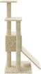 vidaXL - Kattenmeubel - met - sisal - krabpalen - 92 - cm - crèmekleurig