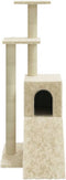 vidaXL - Kattenmeubel - met - sisal - krabpalen - 92 - cm - crèmekleurig