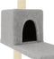 vidaXL - Kattenmeubel - met - sisal - krabpalen - 95 - cm - lichtgrijs