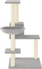 vidaXL - Kattenmeubel - met - sisal - krabpalen - 95 - cm - lichtgrijs