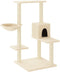 vidaXL - Kattenmeubel - met - sisal - krabpalen - 95 - cm - crèmekleurig