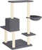 vidaXL - Kattenmeubel - met - sisal - krabpalen - 95 - cm - donkergrijs