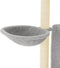 vidaXL - Kattenmeubel - met - sisal - krabpalen - 96,5 - cm - lichtgrijs