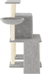 vidaXL - Kattenmeubel - met - sisal - krabpalen - 96,5 - cm - lichtgrijs