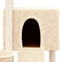 vidaXL - Kattenmeubel - met - sisal - krabpalen - 96 - cm - crèmekleurig