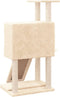 vidaXL - Kattenmeubel - met - sisal - krabpalen - 96 - cm - crèmekleurig