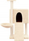 vidaXL - Kattenmeubel - met - sisal - krabpalen - 96 - cm - crèmekleurig