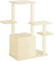 vidaXL - Kattenmeubel - met - sisal - krabpalen - 97,5 - cm - crèmekleurig