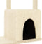 vidaXL - Kattenmeubel - met - sisal - krabpalen - 97,5 - cm - crèmekleurig