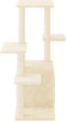 vidaXL - Kattenmeubel - met - sisal - krabpalen - 97,5 - cm - crèmekleurig